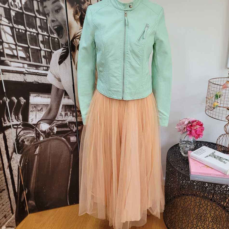 Peach Tulle Skirt - Medium