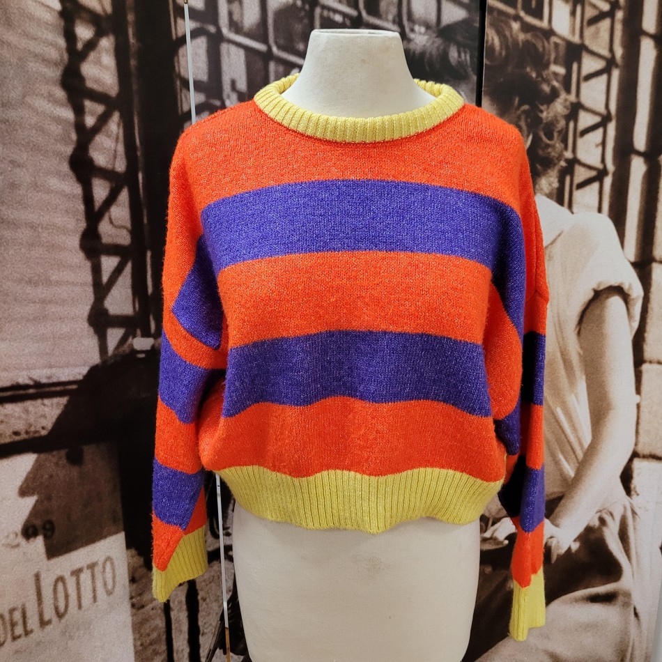 Striped Cropped Jumper