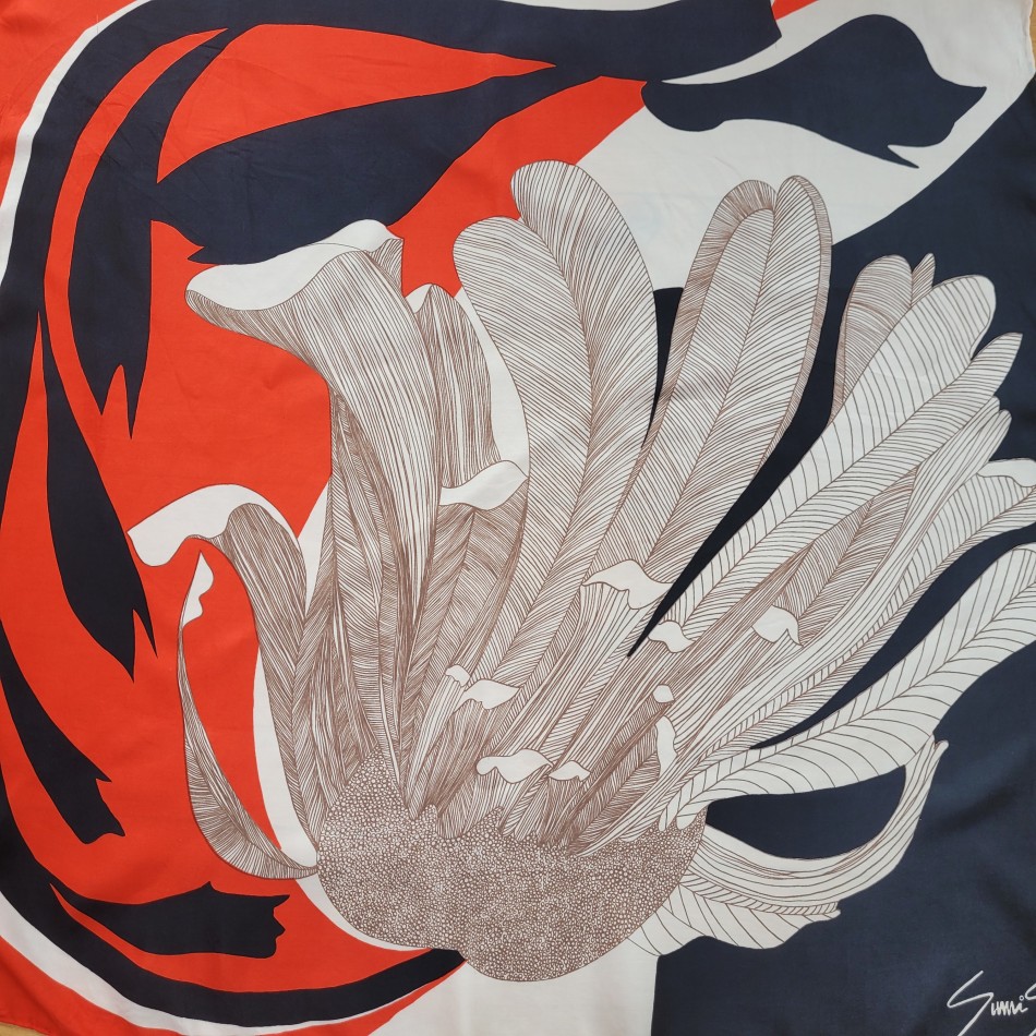 Abstract Floral Scarf