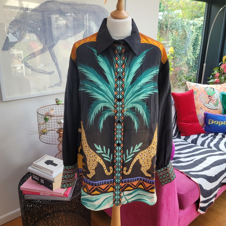 Versace Style Leopard Shirt