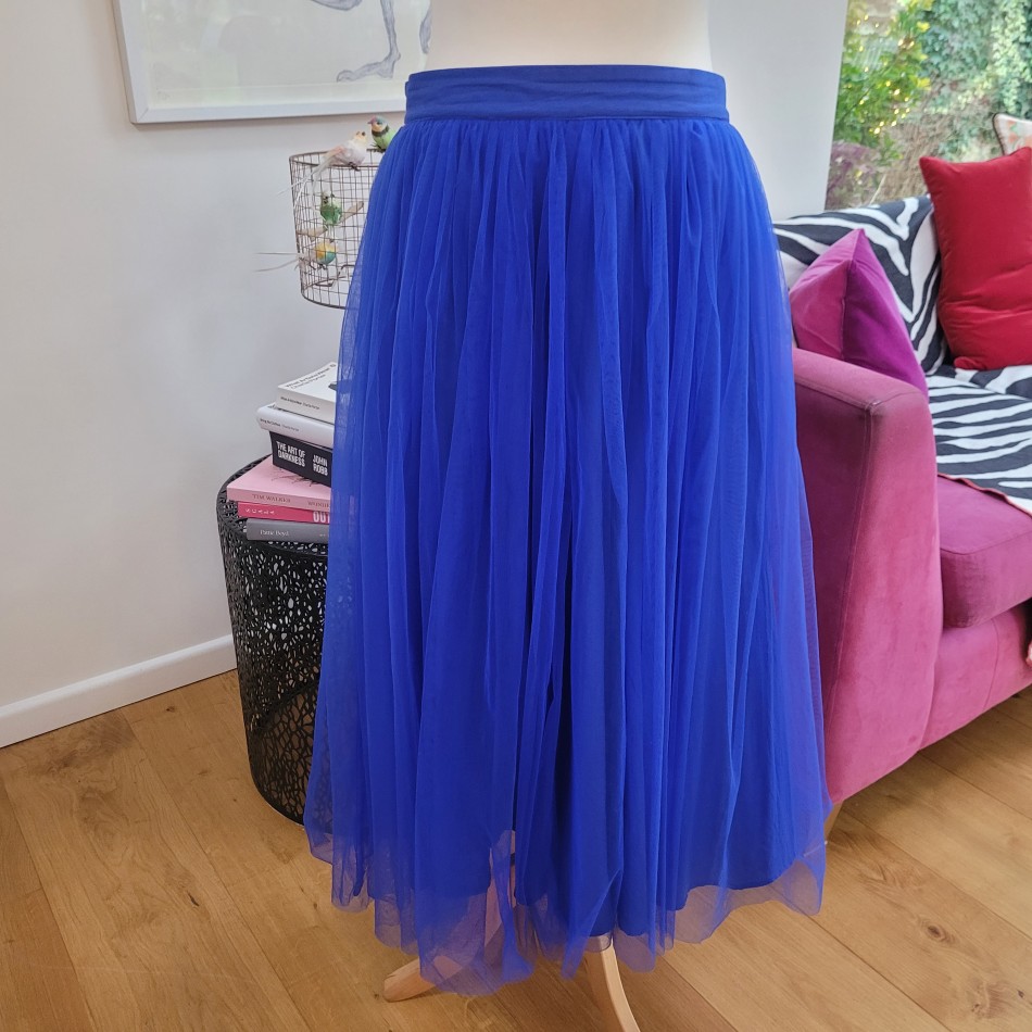Blue Tulle Skirt