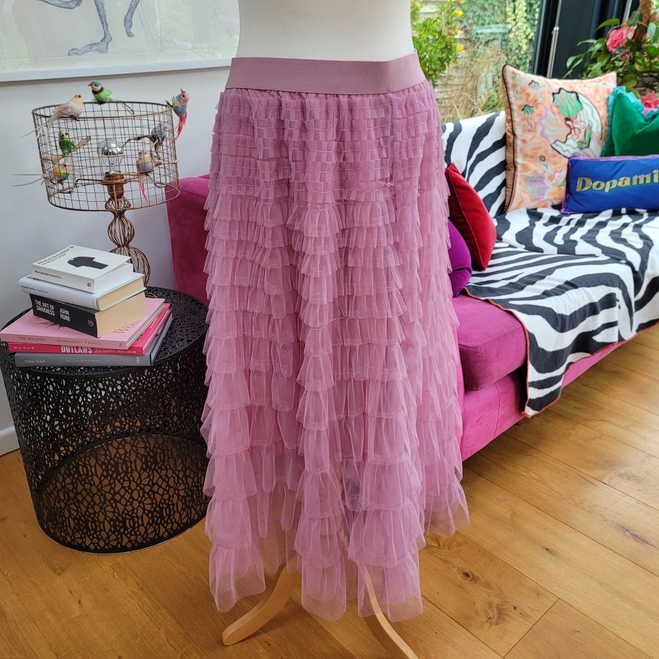 Rose Pink Tulle Skirt