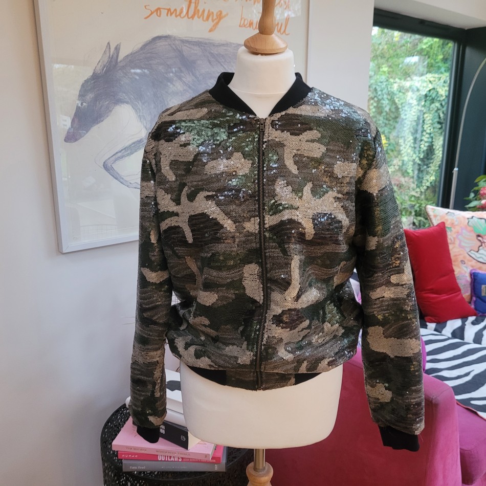 Sequin Camo Jacket