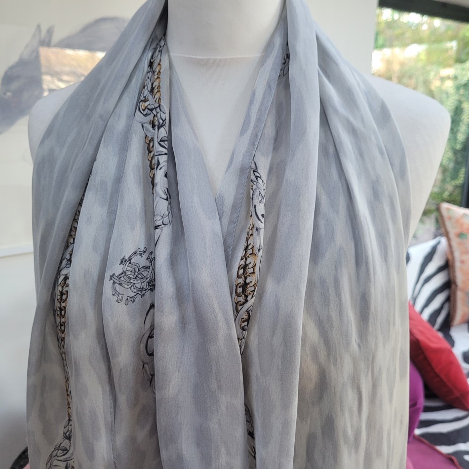 Roberto Cavalli Silk Scarf
