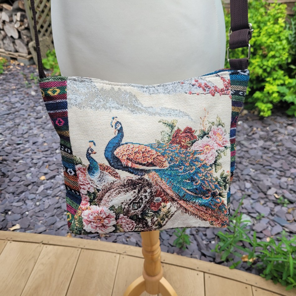 Peacock Tapestry Bag