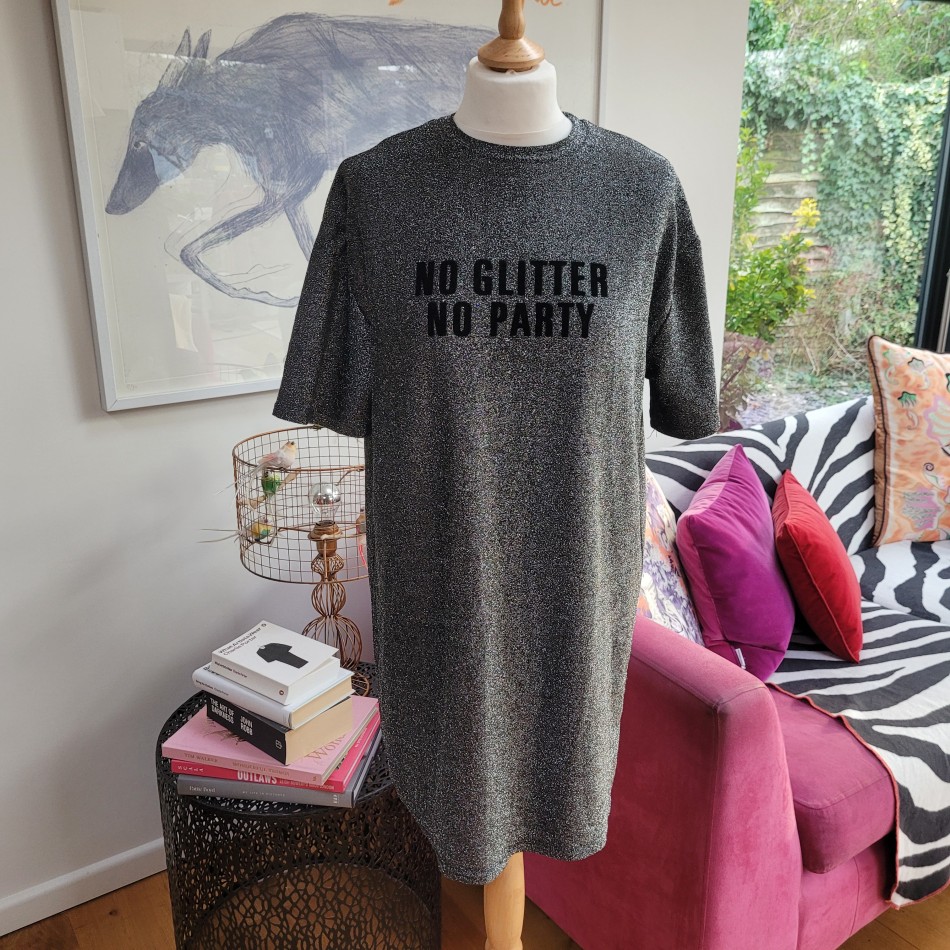 No Glitter No Party Dress