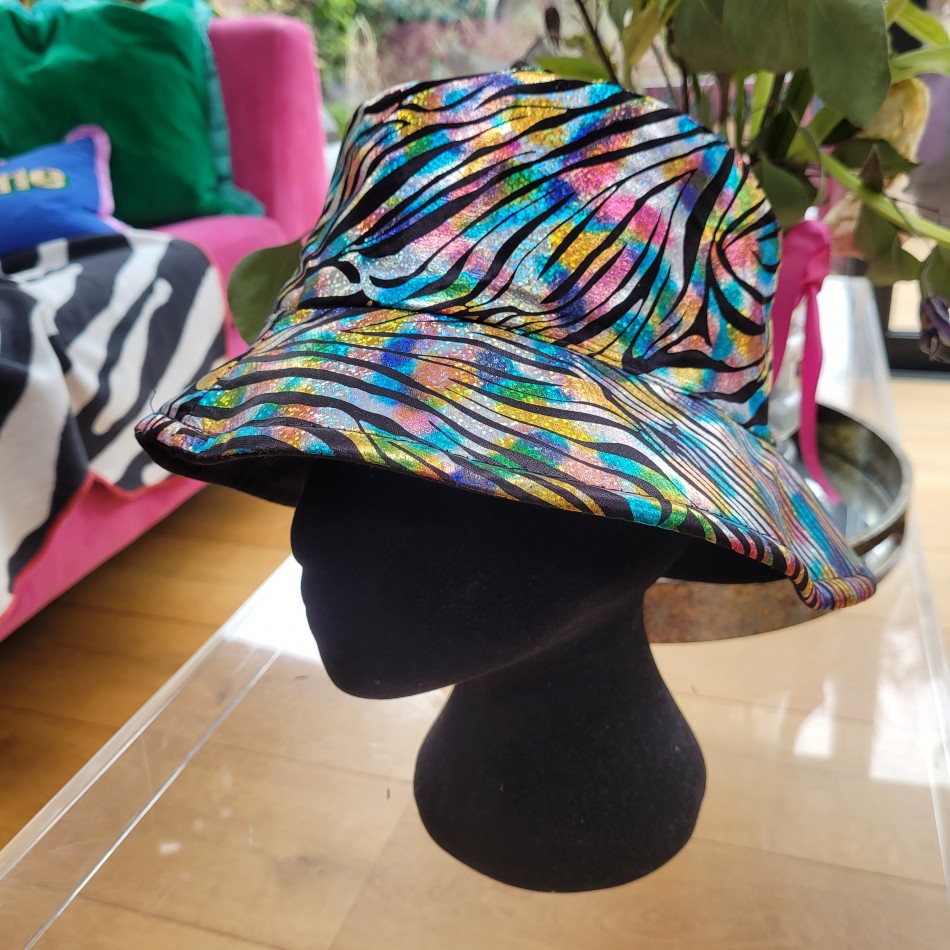 Shiny Rainbow Bucket Hat