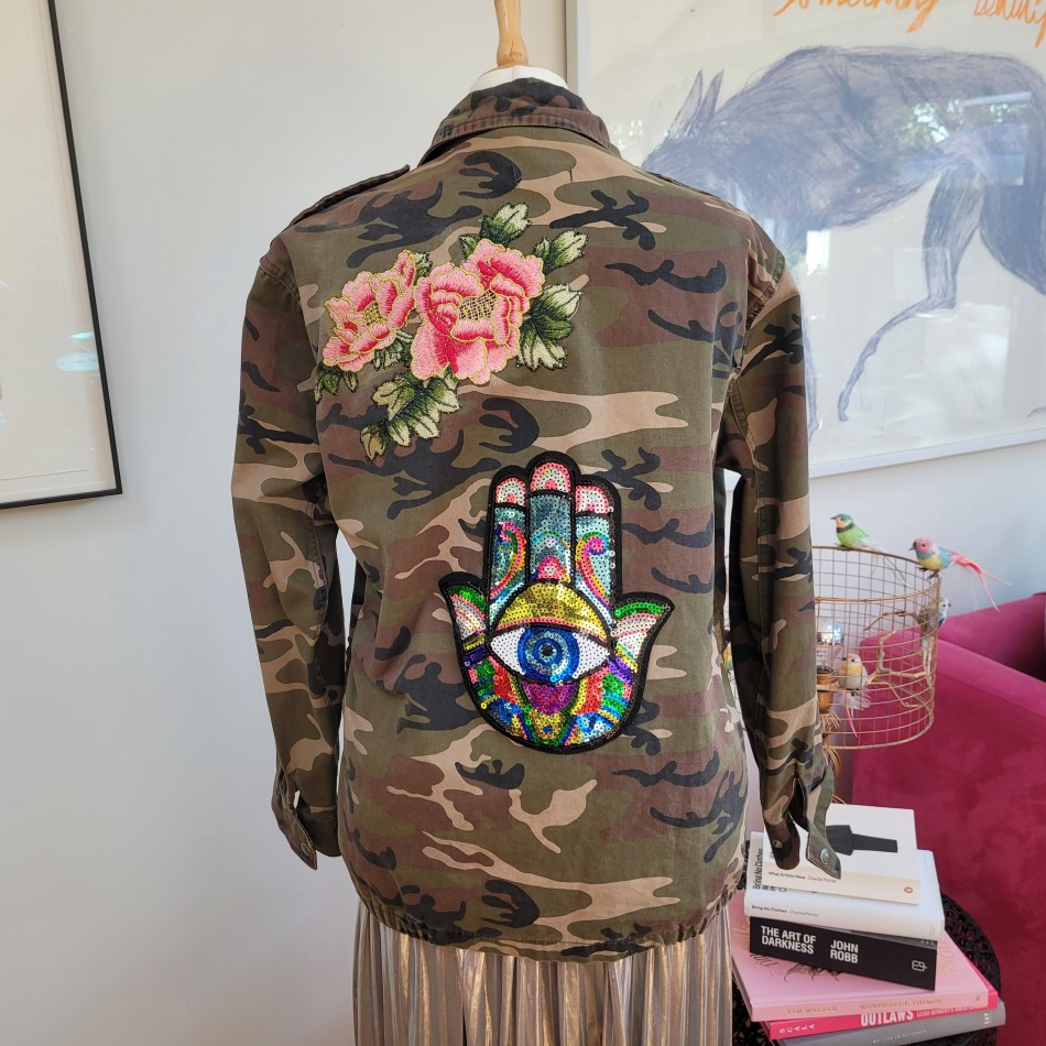 Hamsa Hand Camo Jacket