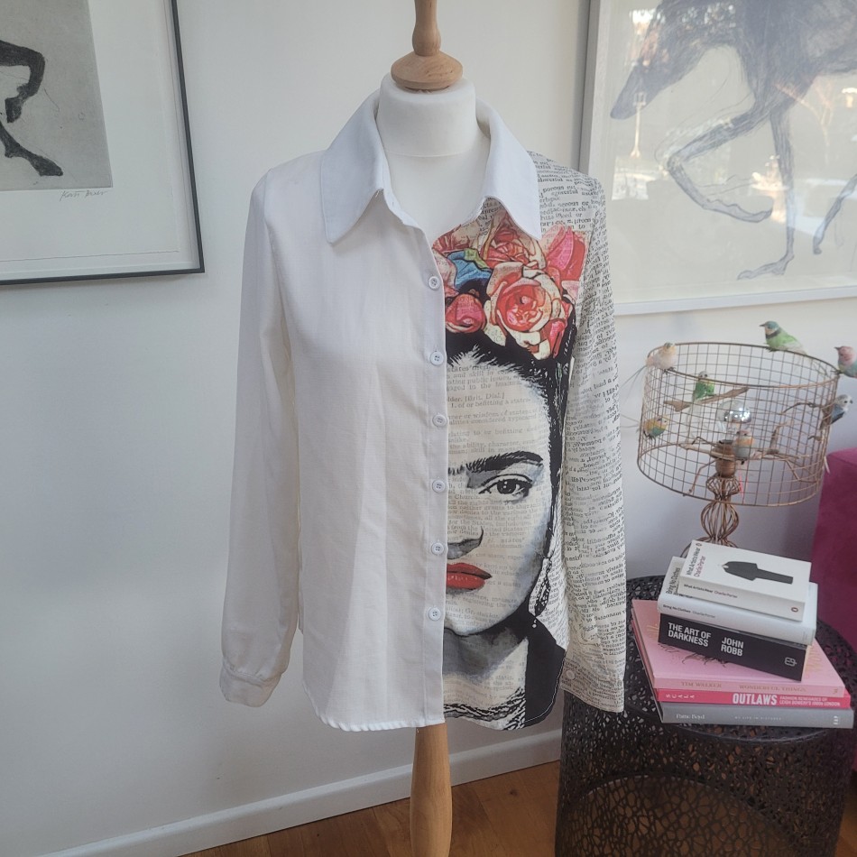 Frida Newsprint Blouse