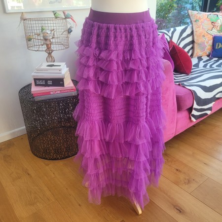 Magenta Tulle Skirt