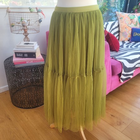 Green Tulle Skirt