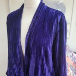 Blue Velvet Duster Coat