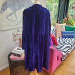 Blue Velvet Duster Coat