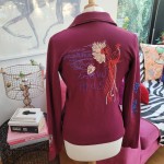 Maroon Fitted Jacket