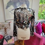 Silver Metallic Top