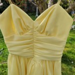 Vintage Yellow Party Dress