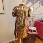 Gold Sequin Dress - 16