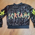 Cartoon Sequin Bomber Jacket