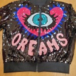 Cartoon Sequin Bomber Jacket