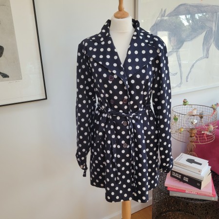 Polka Dot Trench Coat
