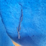 Blue Faux Fur Jacket