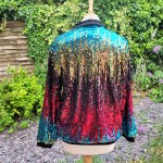 Rainbow Sequin Bomber
