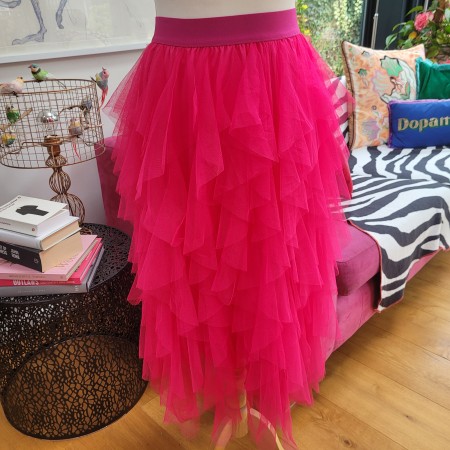 Cerise Tulle Skirt