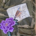 Love Will Tear Us Apart Upcycled Camo Pants