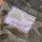 Love Will Tear Us Apart Upcycled Camo Pants