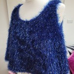 Blue Tinsel Top