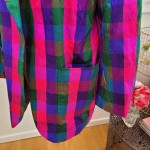 Raw Silk Check Jacket
