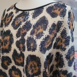 Leopard Print Batwing Top