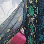 Snake Print Silk Top