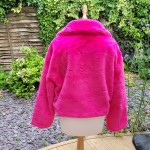 Hot Pink Faux Fur Jacket