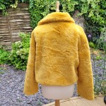 Yellow Faux Fur Jacket