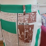 Newspaper Print Skirt