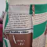 Newspaper Print Skirt