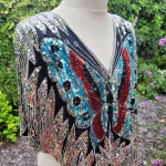 Vintage Silk Butterfly Top