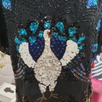Vintage Peacock Sequin Top