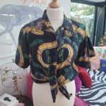 Versace Style Silk Blouse