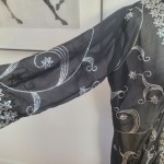 Sheer Black and Silver Kimono