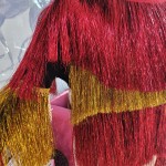 Red and Gold Tinsel Jumper