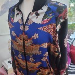 Oriental Print Bomber