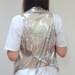 Silver Sequin Waistcoat