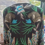 Green and Blue Sequin Kimono