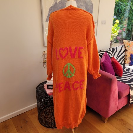 Love  Peace Cardigan