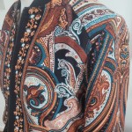 Brown Paisley Bomber