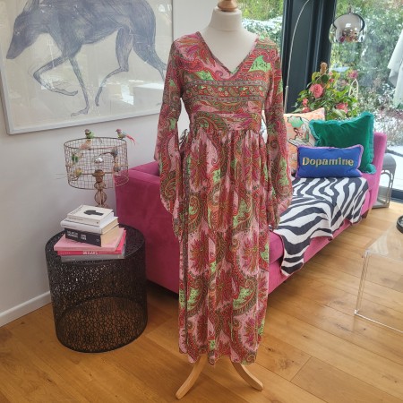 Paisley Boho Maxi Dress