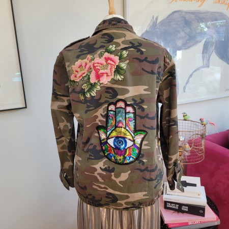 Hamsa Hand Camo Jacket