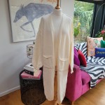 Cream Love and Peace Cardigan